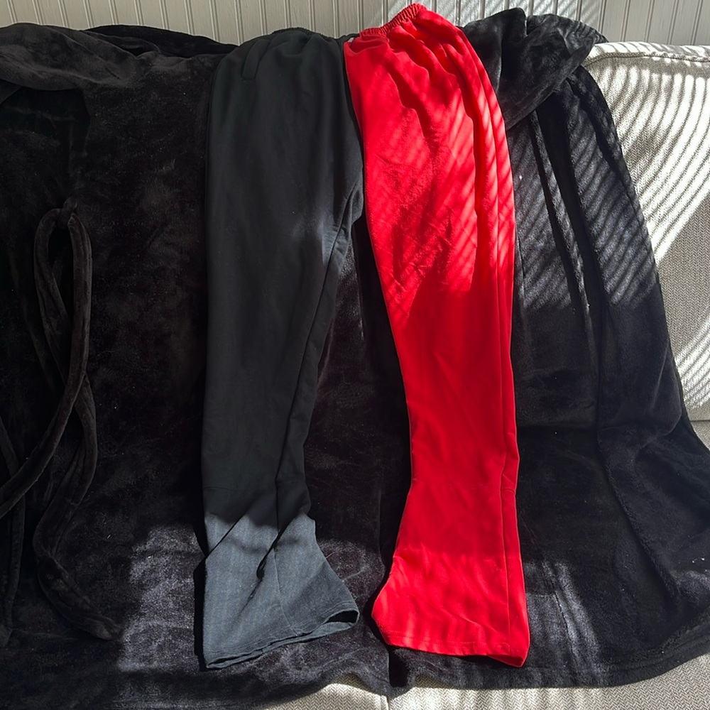 Split stacked multicolor pants